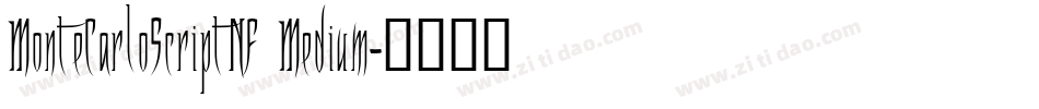 MonteCarloScriptNF Medium字体转换